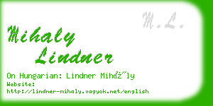 mihaly lindner business card